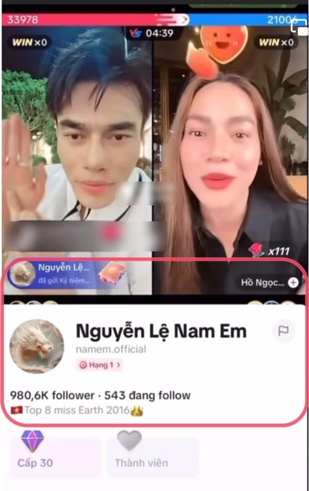 Nam Em có hành động gây chú ý giữa buổi livestream của Hồ Ngọc Hà và Lê Dương Bảo Lâm-1