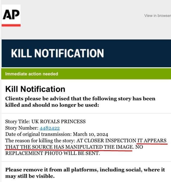 Diễn biến bất ngờ quanh ảnh mới của Công nương Kate: Các hãng tin lớn rút lại ảnh đã đăng-2