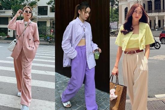 Kiểu quần ống rộng trẻ trung 'chiếm sóng' thị trường thời trang Việt 2024