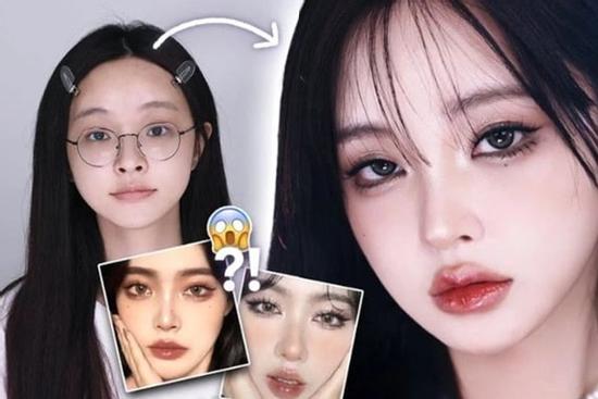 Trào lưu 'make up douyin' giống các tỉ tỉ xứ Trung