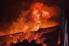 Cháy lớn tại cụm công nghiệp ở Vĩnh Phúc