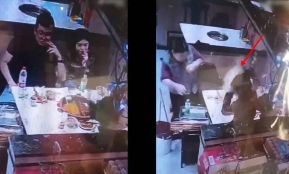 Nhân viên đang dọn bàn thì nồi lẩu bỗng phát nổ, sự thật phía sau gây phẫn nộ-1