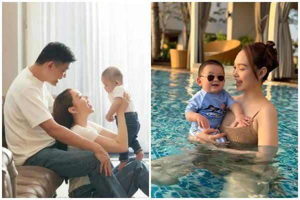 Minh Hằng lần đầu tiên mặc áo tắm khoe vóc dáng mẹ 1 con được khen nức nở-4