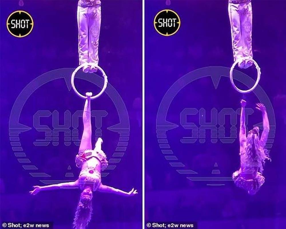 Thót tim trước khoảnh khắc diễn viên xiếc rơi ngã từ độ cao 4m-1