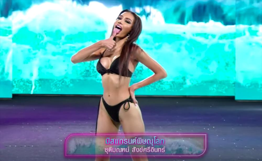 Thí sinh Hoa hậu Hòa bình Thái Lan trình diễn bikini phản cảm