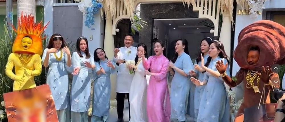 Nhật Kim Anh diện áo dài, rạng rỡ giữa dàn phù dâu, nghi vấn âm thầm lên xe hoa lần 2?-4