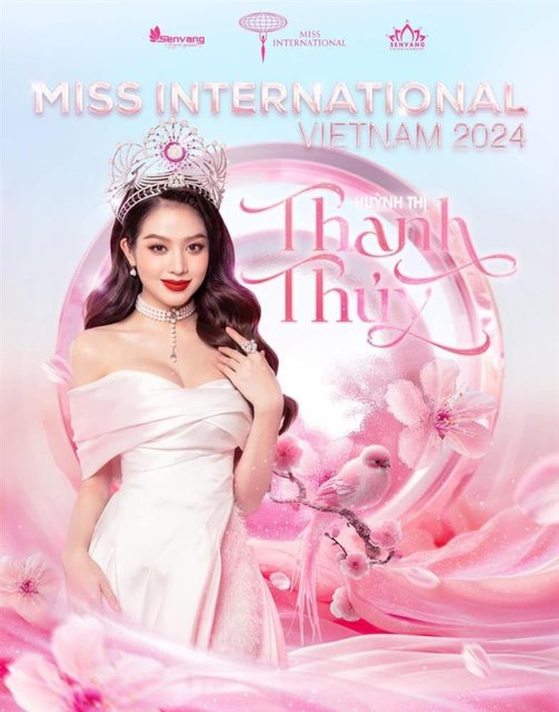 Hình ảnh hoa hậu Thanh Thủy trên trang chủ Hoa hậu Quốc tế gây chú ý