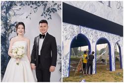 Không gian tiệc cưới siêu khủng của Quang Hải - Chu Thanh Huyền: Đón hơn 1000 khách mời, trang trí 100% hoa tươi