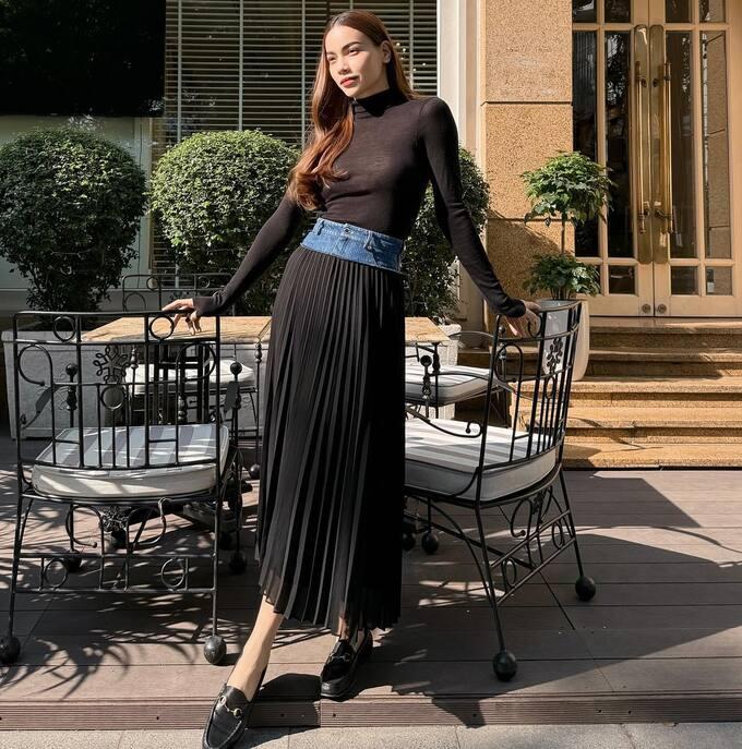 Học Hà Hồ và Thanh Hằng 10 cách diện chân váy trẻ trung ở tuổi ngoài 40-4