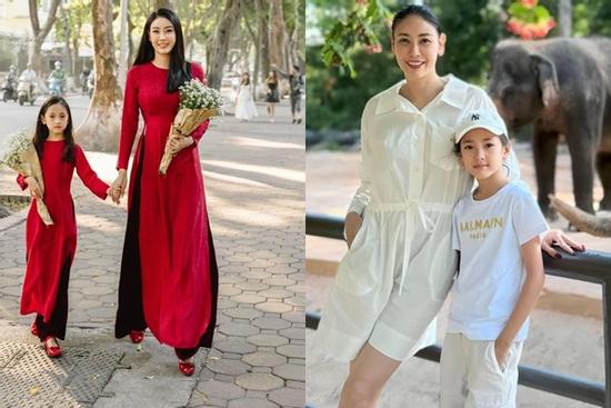 Thời trang mẹ con sao Việt: Hoa hậu Hà Kiều Anh và con gái mỗi lần xuất hiện là gây thương nhớ