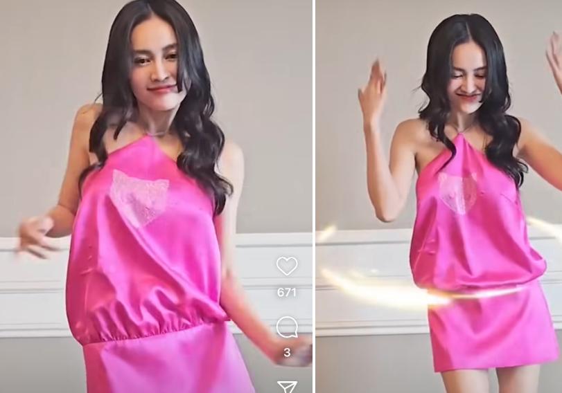 Ninh Dương Lan Ngọc diện yếm nhảy múa, đập tan tin đồn mang thai-2