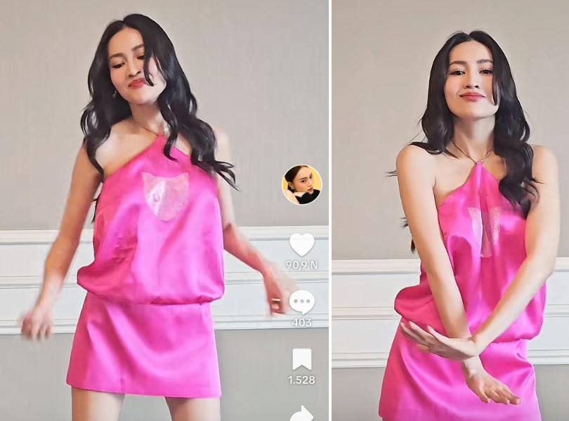 Ninh Dương Lan Ngọc diện yếm nhảy múa, đập tan tin đồn mang thai-1