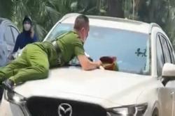 Truy bắt tài xế Mazda ở Hà Nội hất công an lên nắp capo