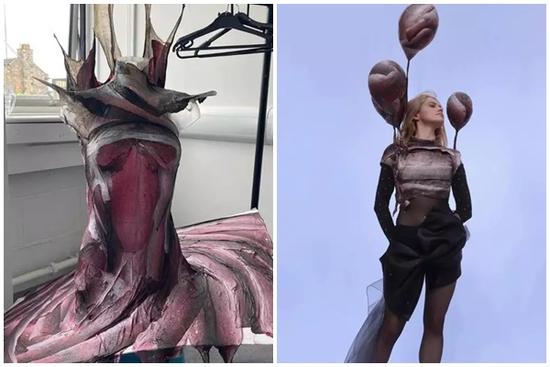 Cô gái may váy bằng da cá hồi, được sao Hollywood đặt hàng