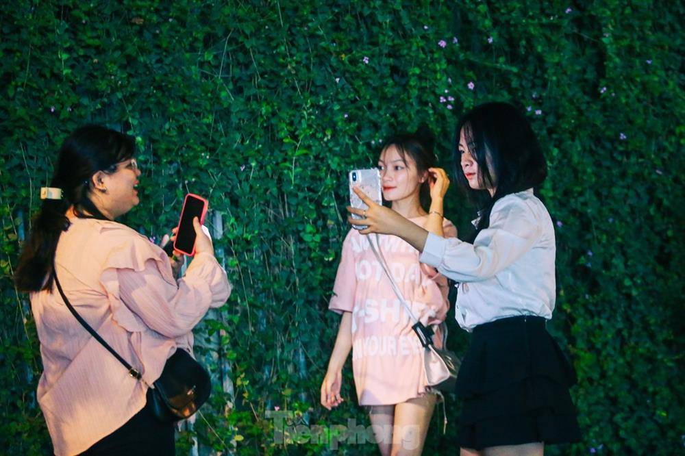 Nửa đêm, người dân Thủ đô đổ xô đến con đường hoa mới nổi để sống ảo-5