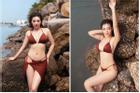 Thanh Hương diện bikini khoe đường cong gợi cảm sau ly hôn