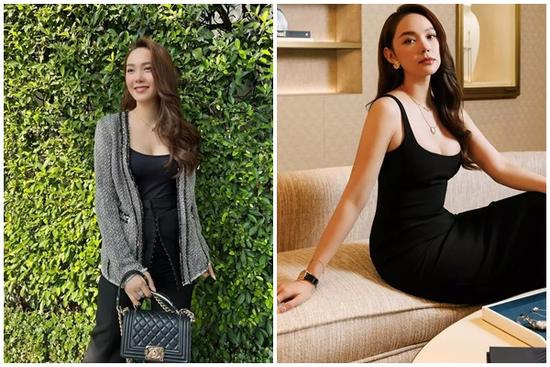 Minh Hằng chuộng mặc khoe vòng 1, được khen 'gái một con trông mòn con mắt'