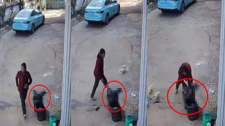 Cháu trai 1 tuổi đuối nước trong xô, bà nội đi qua tìm 10 lần mà không biết-1