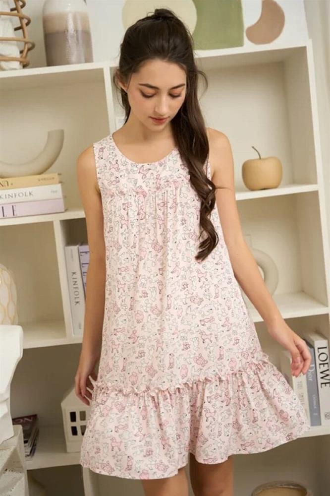 Các mẫu váy mặc ở nhà giúp bạn nữ trẻ trung, đáng yêu-5