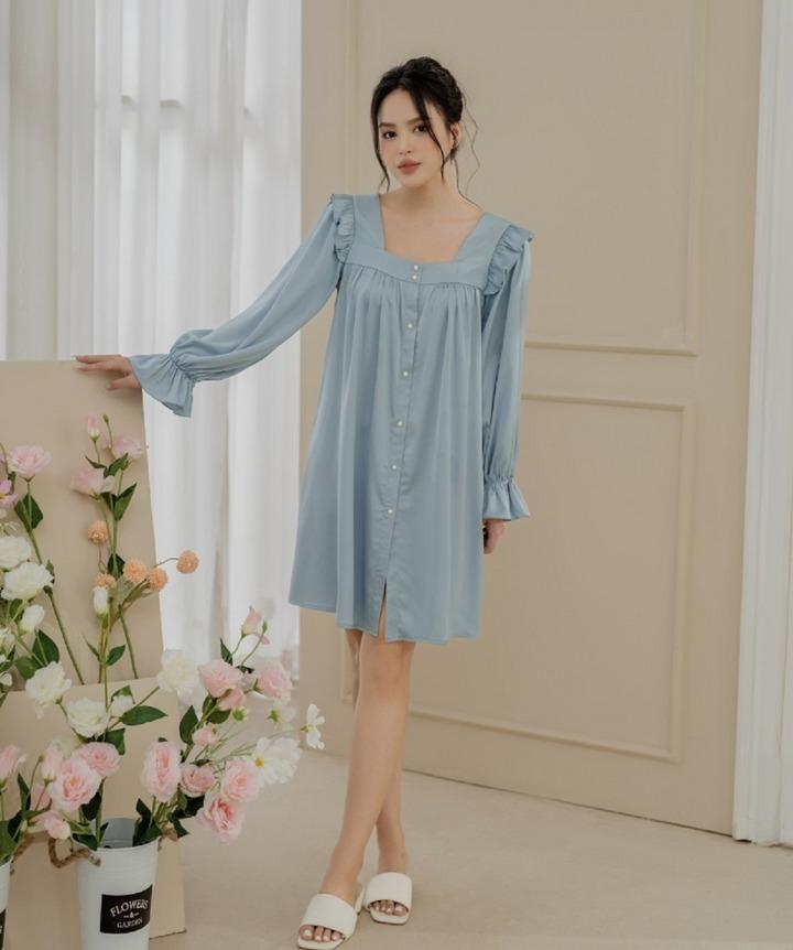 Các mẫu váy mặc ở nhà giúp bạn nữ trẻ trung, đáng yêu-2