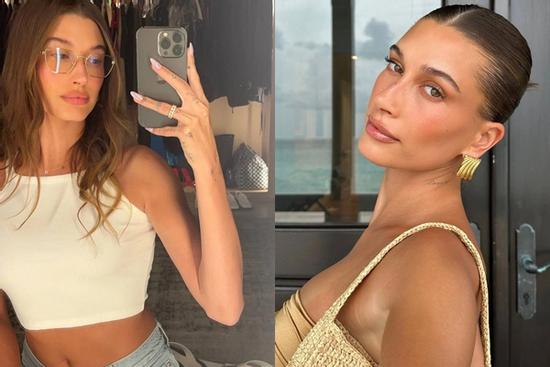 Hailey Bieber nhiều lần tạo ra xu hướng làm đẹp... đồ ăn