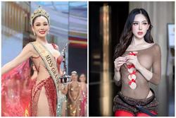 Tân Hoa hậu Hoà bình Thái Lan đẹp như búp bê sống, từng diện hở lưng trên phố Việt