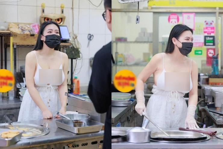 Mô hình mặc gợi cảm câu khách mua hàng gây ồn ào vì phản cảm-2