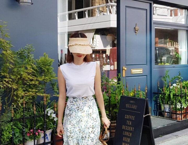 Cách phối đồ với chân váy hoa nhí cực nữ tính-6