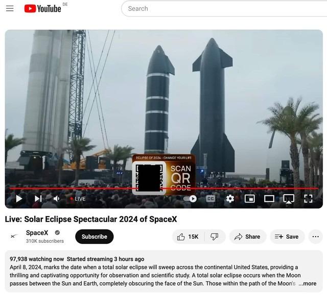 Không chỉ Độ Mixi, hàng loạt kênh YouTube cũng bị hack thành SpaceX trong ngày nhật thực-1