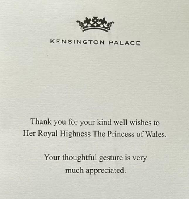 Công nương Kate cảm ơn những lời chúc vượt qua bạo bệnh-2