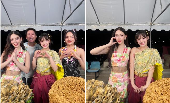 Đương kim Hoa hậu Hòa bình Thái Lan nhảy nhót livestream bán hàng-1