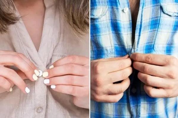 Vì sao cúc áo sơ mi nam và sơ mi nữ luôn nằm ở vị trí ngược nhau?-1