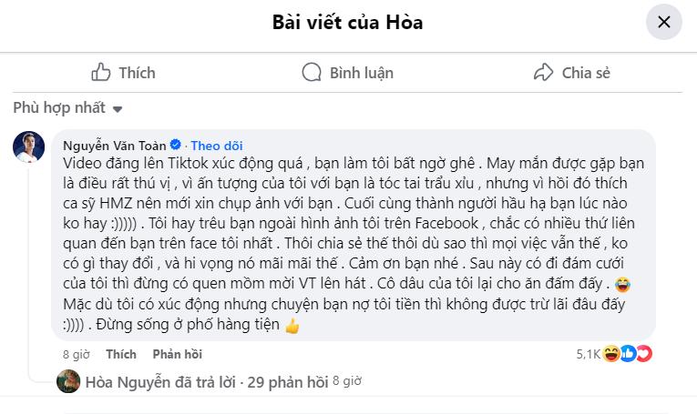 Hòa Minzy viết lời yêu thương vào đúng ngày sinh nhật Văn Toàn-2
