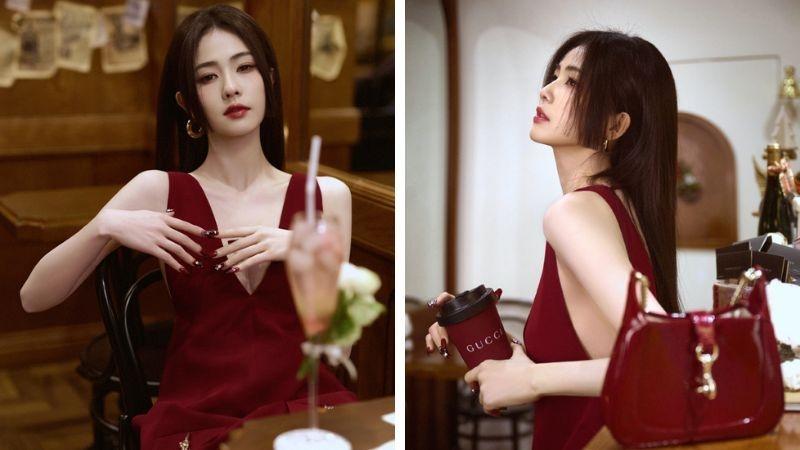 Bạch Lộc bị so sánh với Lưu Diệc Phi: Cùng sửa lại váy tránh hở hang nhưng lạ lắm-1