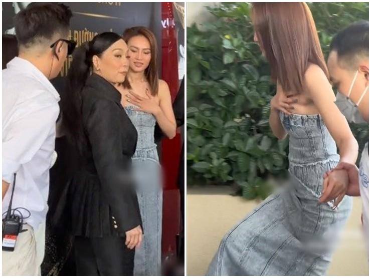 Diện váy quá ôm, mỹ nữ Việt sánh vai cùng Neymar luống cuống, suýt vồ ếch trên thảm đỏ-8