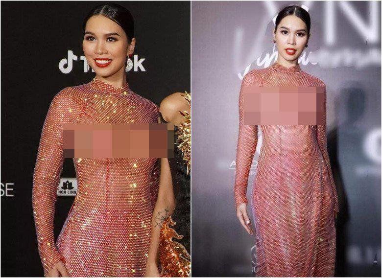 Diện váy quá ôm, mỹ nữ Việt sánh vai cùng Neymar luống cuống, suýt vồ ếch trên thảm đỏ-10
