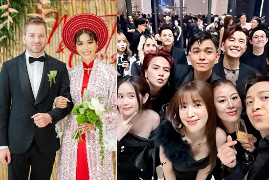 Vợ chồng Trường Giang và nửa showbiz mặc đồ đen đi ăn cưới, tặng vàng cho Minh Tú