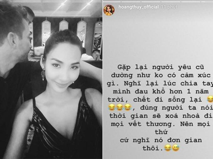 Đường tình duyên của Á hậu Hoàng Thuỳ: Từng chết đi sống lại khi chia tay bạn trai ngoại quốc, vướng nghi vấn hẹn hò với Rocker Nguyễn-4