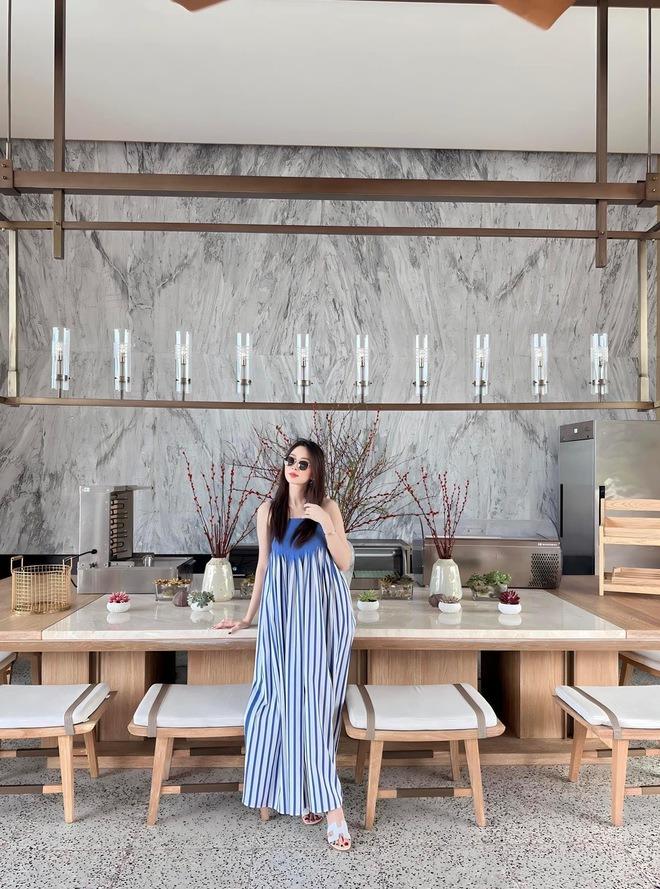 Hoa hậu Đặng Thu Thảo lộ bụng bầu lần 3, nhiều hành động chuẩn phụ nữ có thai?-5