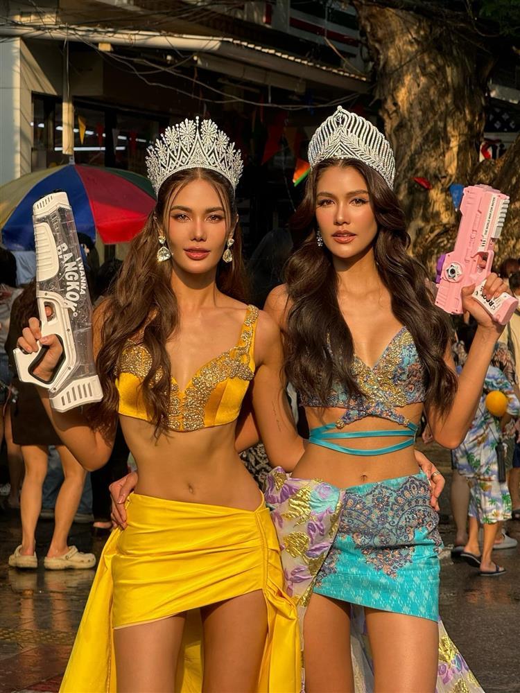Dàn hoa hậu mặc gợi cảm tại lễ hội té nước-6