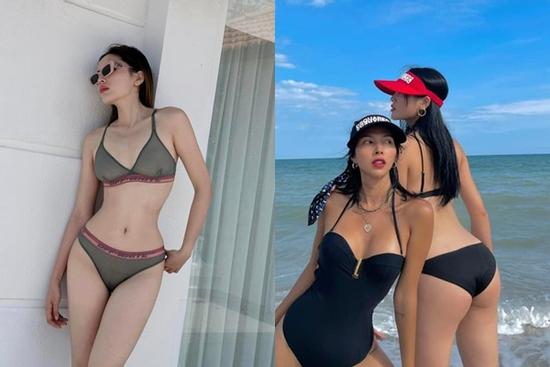 Những lần đọ bikini nóng bỏng của Kỳ Duyên bên 'người tình' đang bị đồn đường ai nấy đi