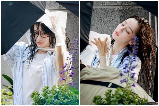 Địch Lệ Nhiệt Ba xuất hiện với mái tóc ướt rối bời vẫn gây sốt cộng đồng mạng vì một điều?