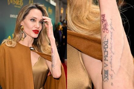 Hình xăm mới của Angelina Jolie