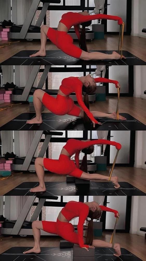 Sốt visual 2 mẹ bỉm Vbiz: Sinh xong về dáng cực đỉnh, tích cực tập luyện yoga-5
