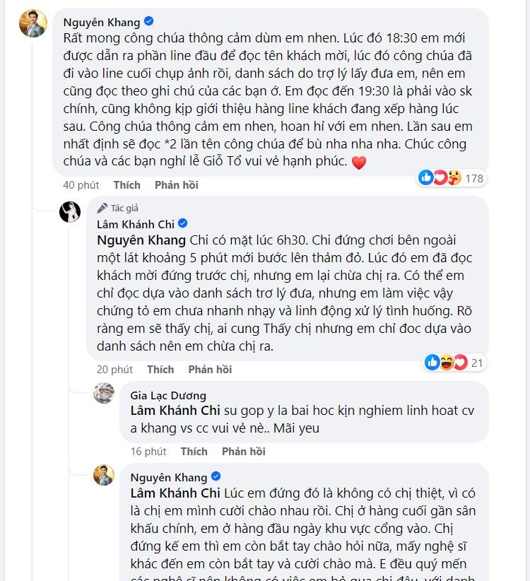 Lâm Khánh Chi đăng đàn tố MC Nguyên Khang