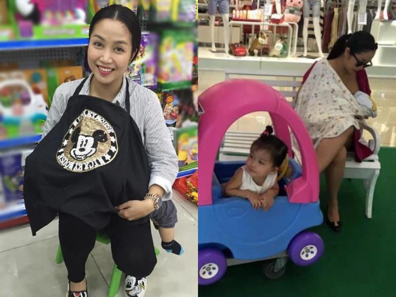 Sao Việt cho con bú: Người lộ ngực trần, người ‘dở khóc dở cười’ khi cho con bú trong tư thế quỳ gối-3