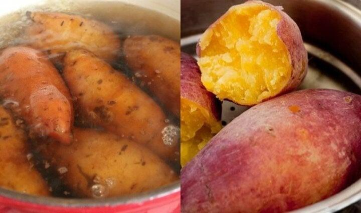 Luộc khoai lang cho thêm thứ này vào, khoai sẽ ngọt và bở-2