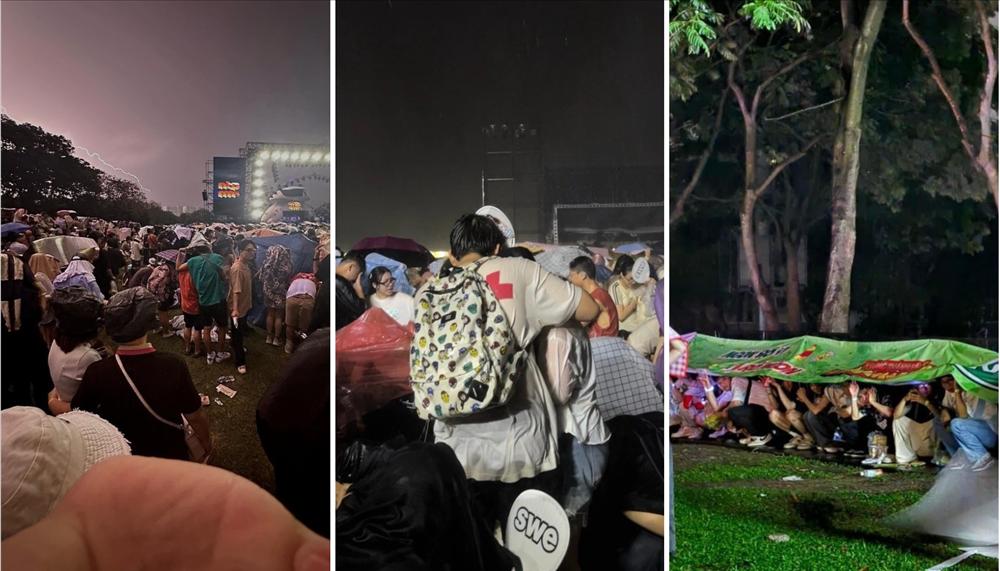 Đêm nhạc ở Hà Nội vỡ trận, hàng nghìn khán giả chạy mưa-1