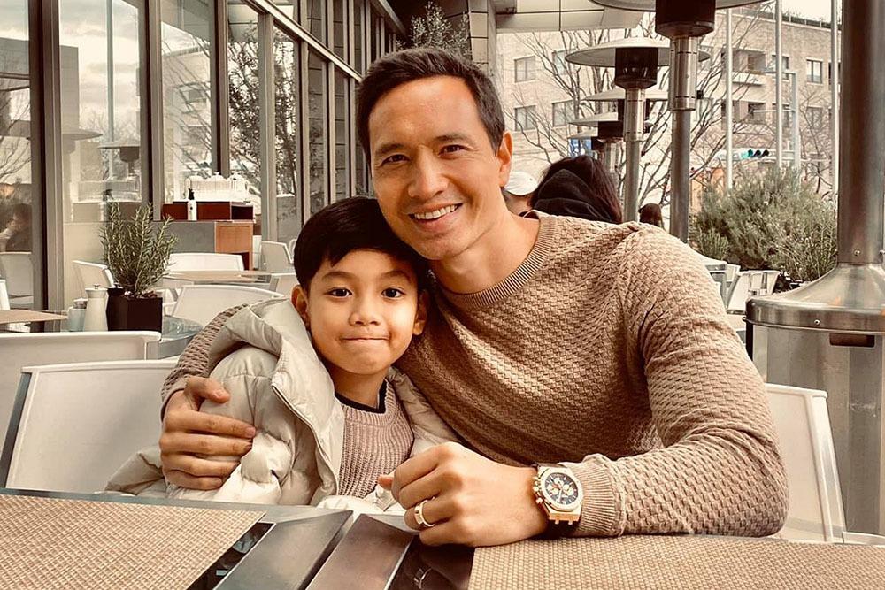 Con trai riêng Hồ Ngọc Hà và Kim Lý ngày càng thân thiết, vóc dáng trổ mã cao lớn giống bố dượng-2