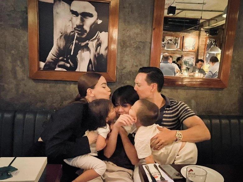 Con trai riêng Hồ Ngọc Hà và Kim Lý ngày càng thân thiết, vóc dáng trổ mã cao lớn giống bố dượng-6